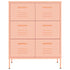 Lady Jillian -  Drawer Cabinet Pink 80x35x101,5 cm Steel